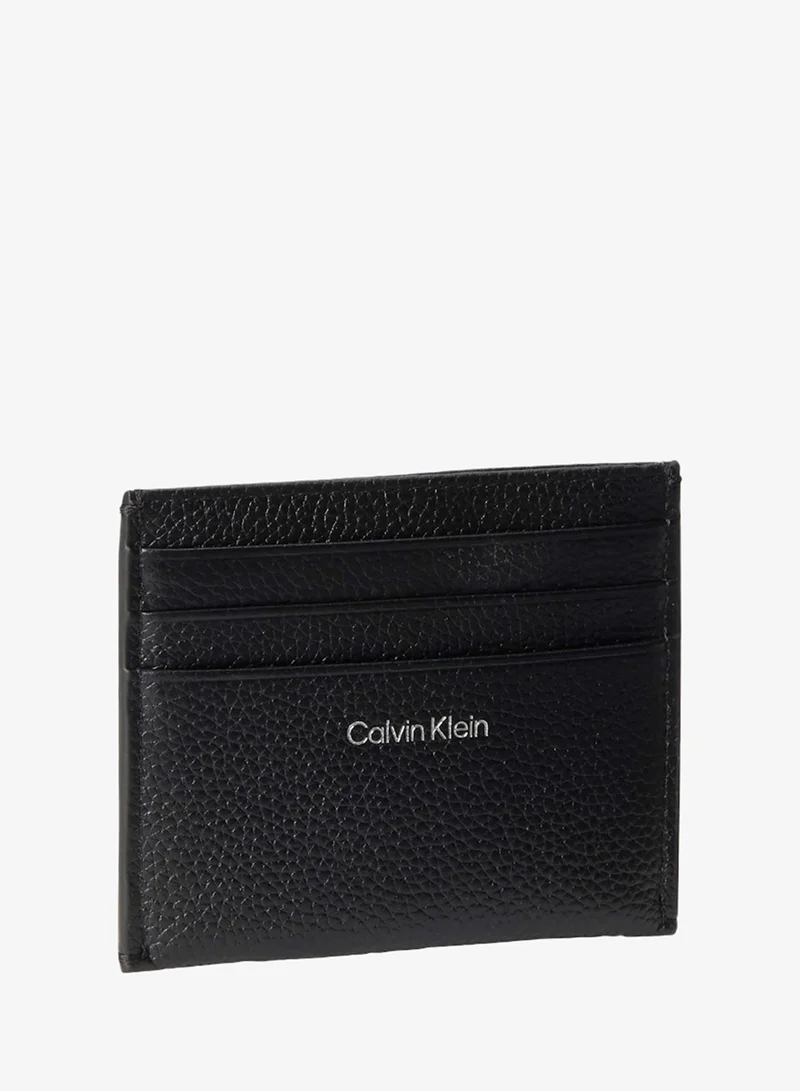 CALVIN KLEIN Full-Grain Leather RFID Emblem Cardholder